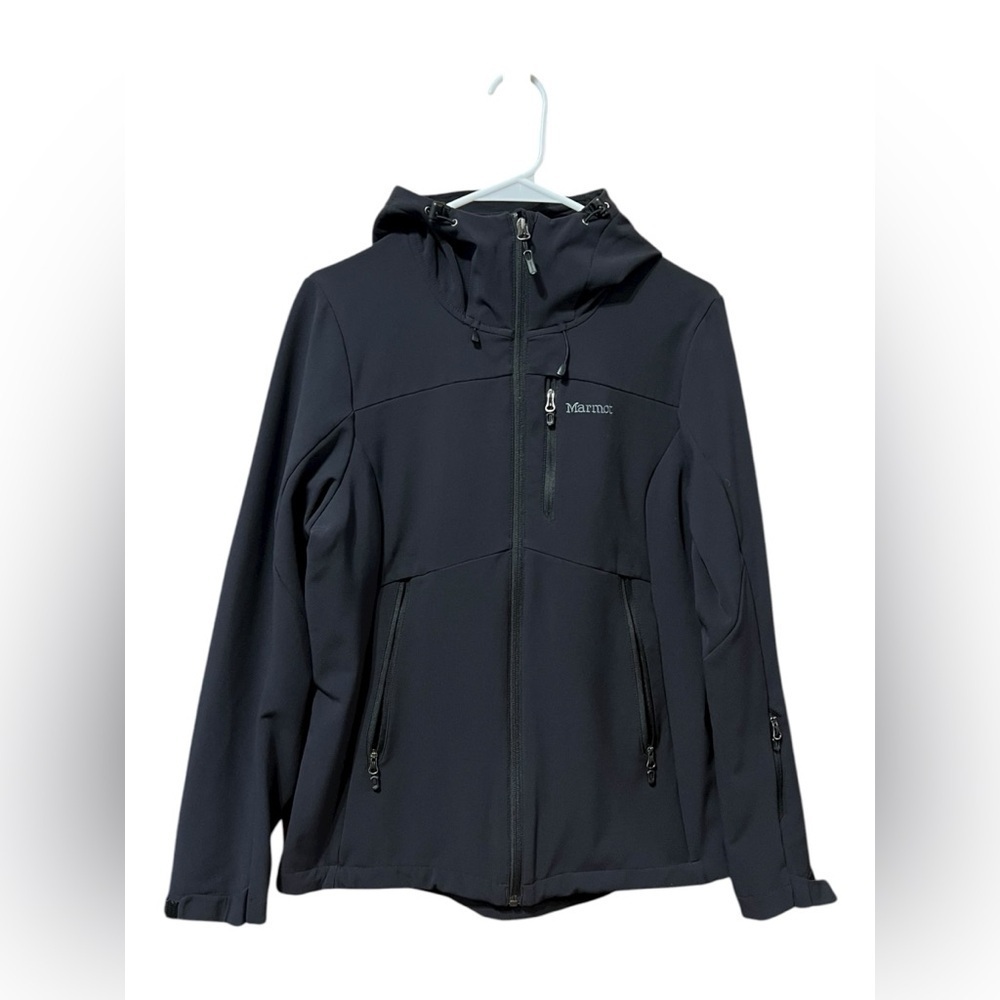 Marmot Black Softshell Jacket – Size Medium - Picture 2 of 6